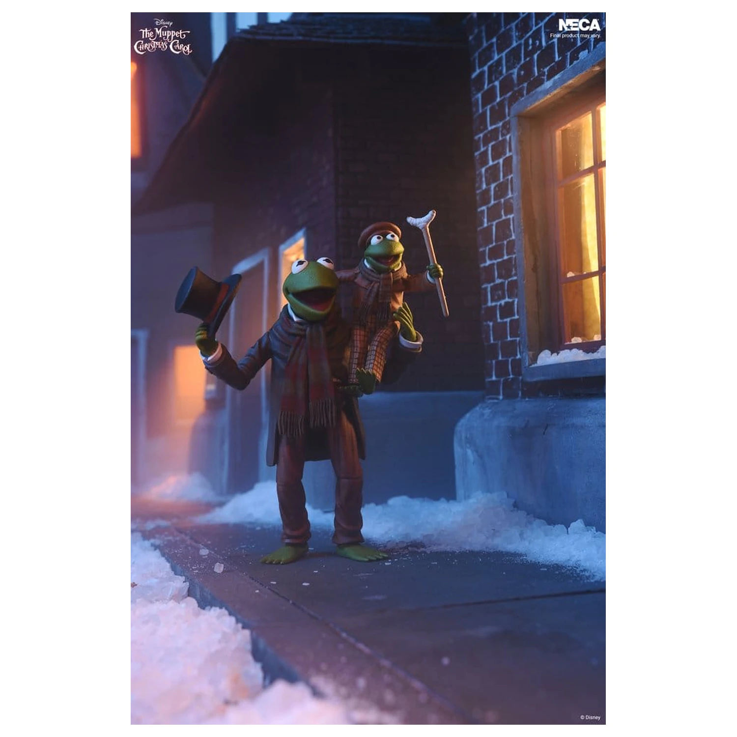 The Muppet Christmas Carol Ultimate Action Figures 2-Pack Kermit as Bob Cratchit & Robin as Tiny Tim 18 cm product photo