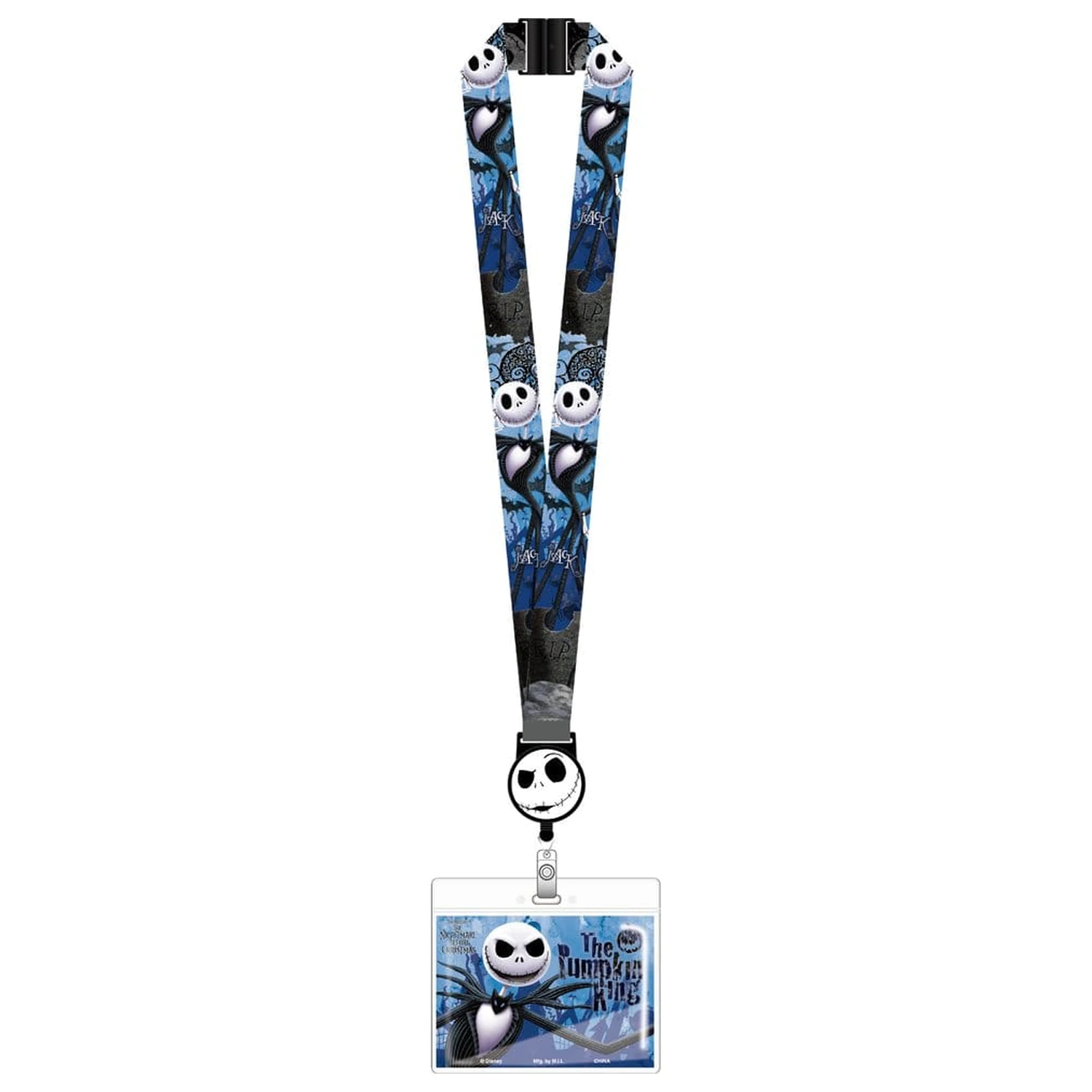 The Nightmare Before Christmas Deluxe Lanyard with Card Holder The Pumpkin King product photo