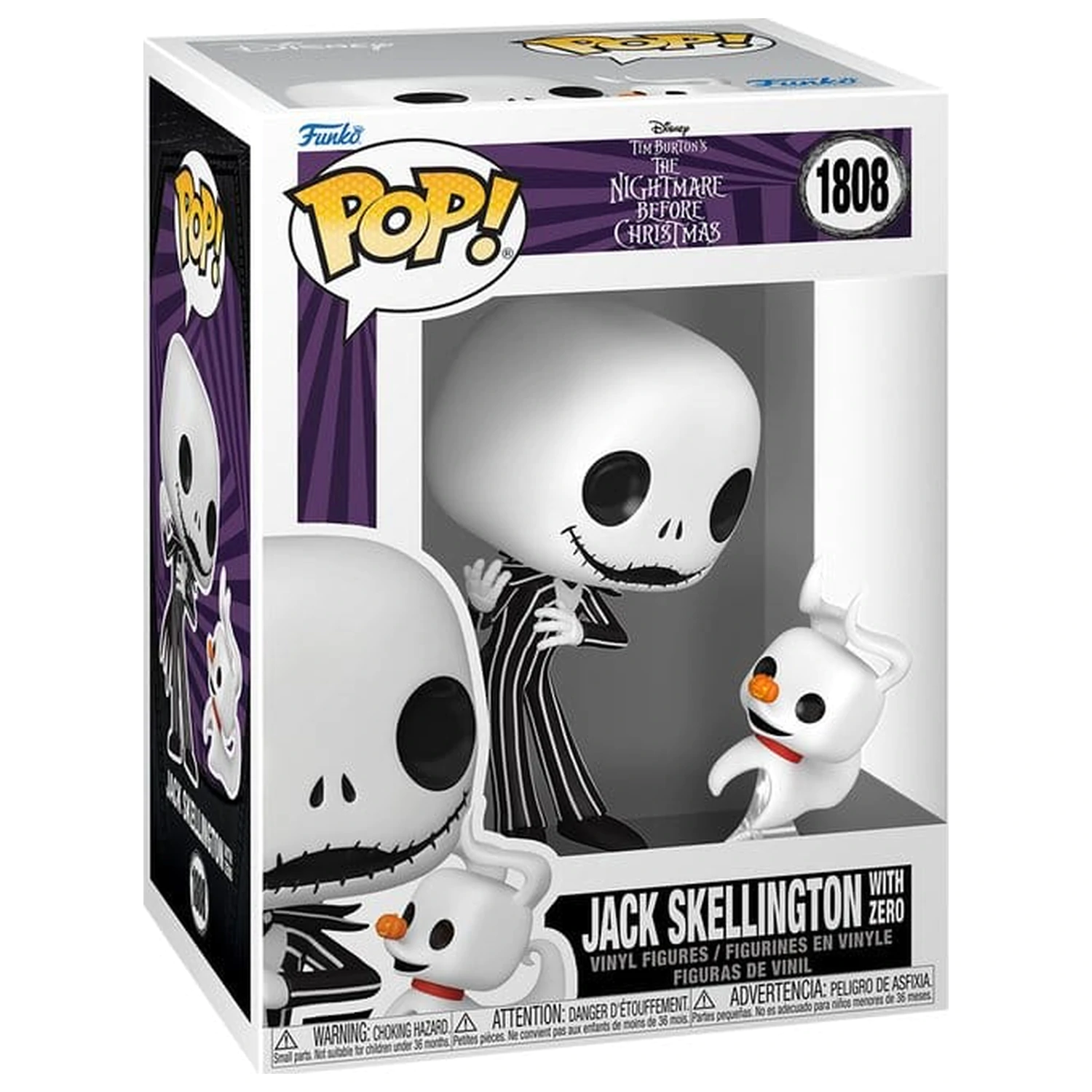 The Nightmare Before Christmas Funko POP! & Buddy Vinyl Figure Jack & Zero 9 cm product photo