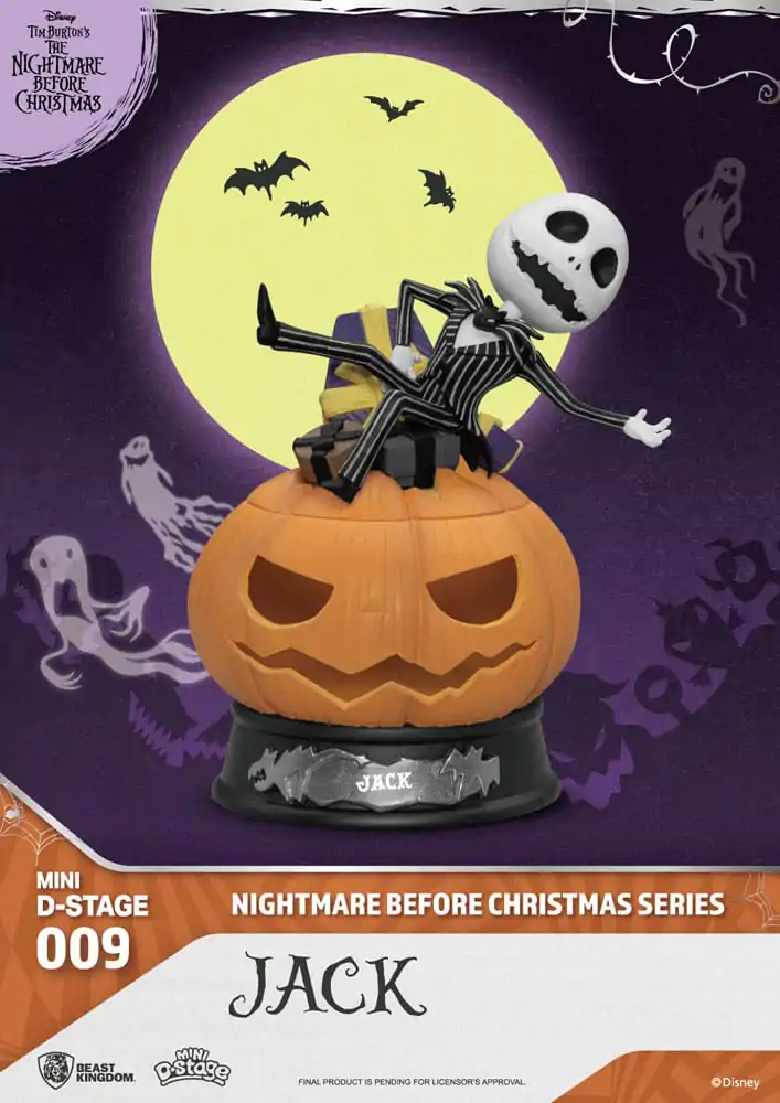 The Nightmare Before Christmas Mini Diorama Stage PVC Figure Jack 10 cm product photo