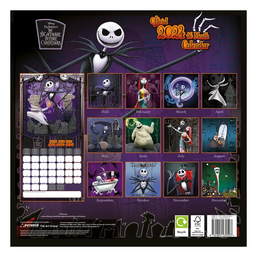 The Nightmare before Christmas Calendar 2024 Fanbase Shop