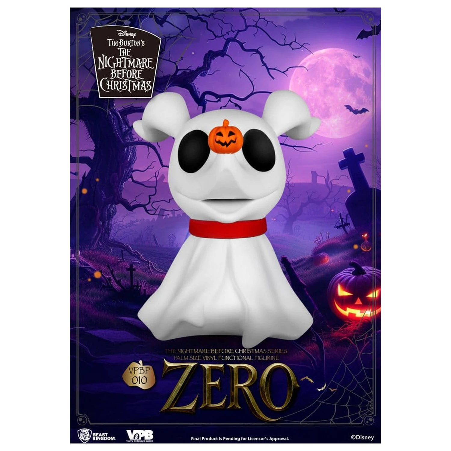The Nightmare Before Christmas Palm Size Figure Bank Zero 11 cm product photo