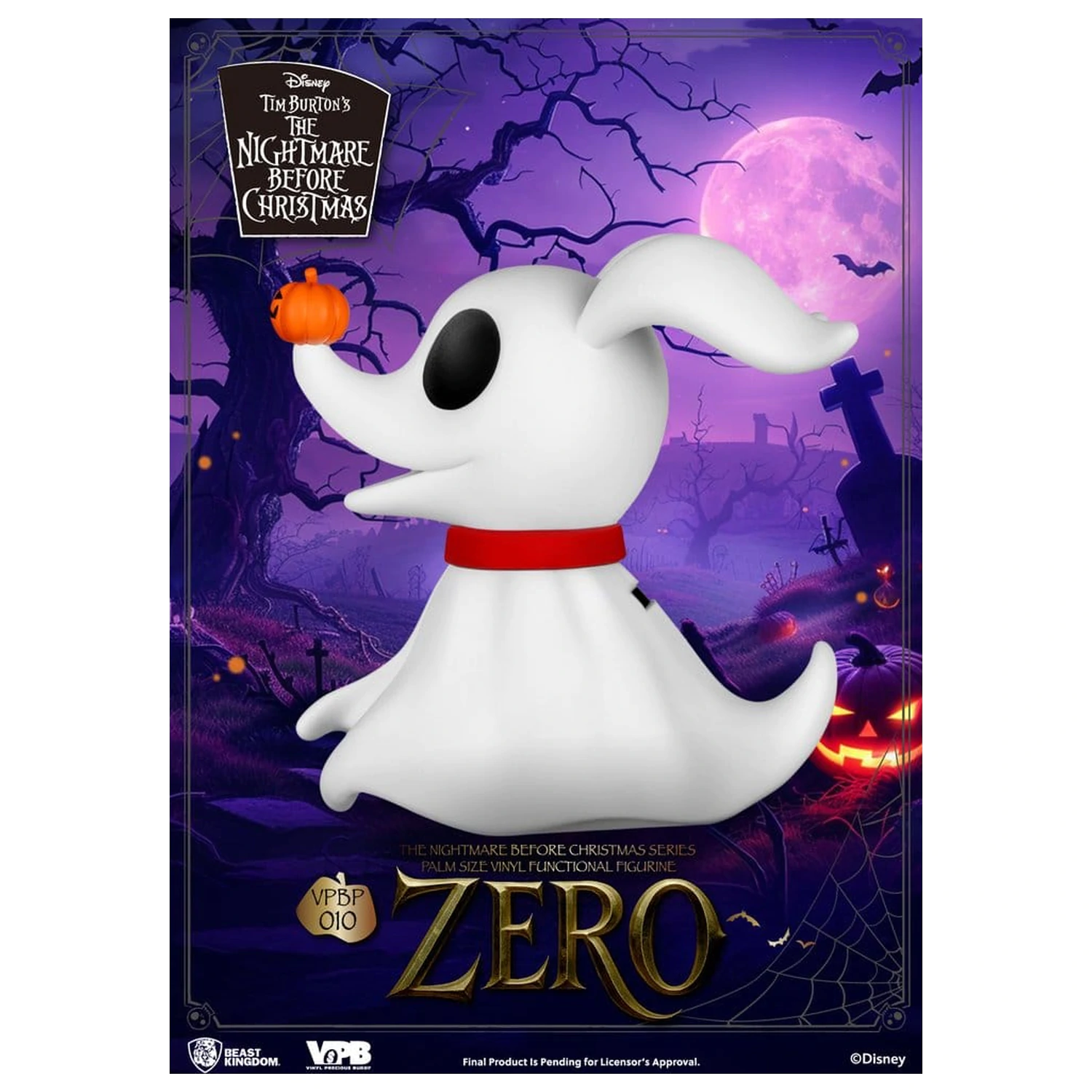 The Nightmare Before Christmas Palm Size Figure Bank Zero 11 cm product photo