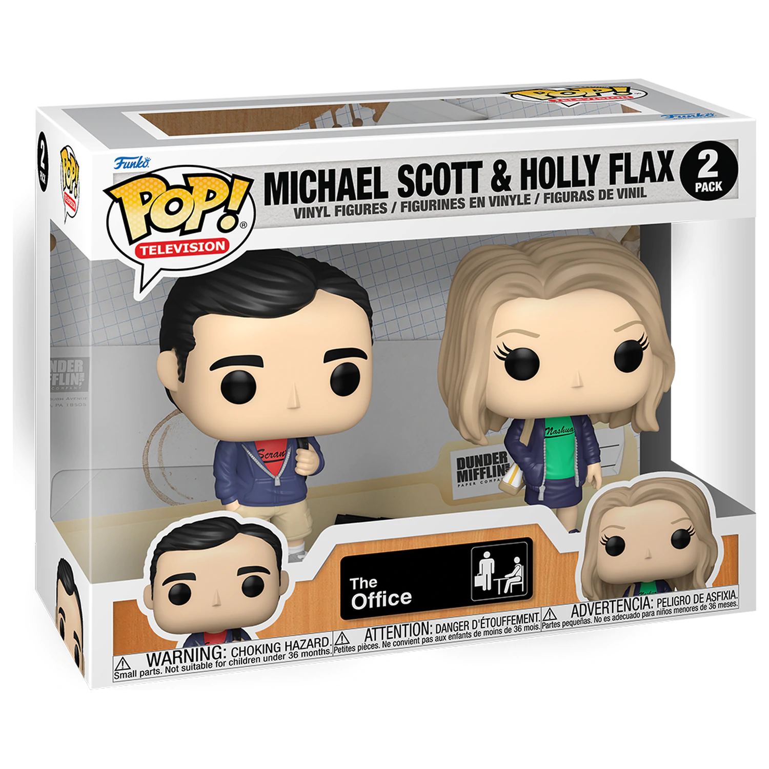The Office Funko POP! Television Vinyl Figures 2-Pack Michael & Holly 9 cm product photo