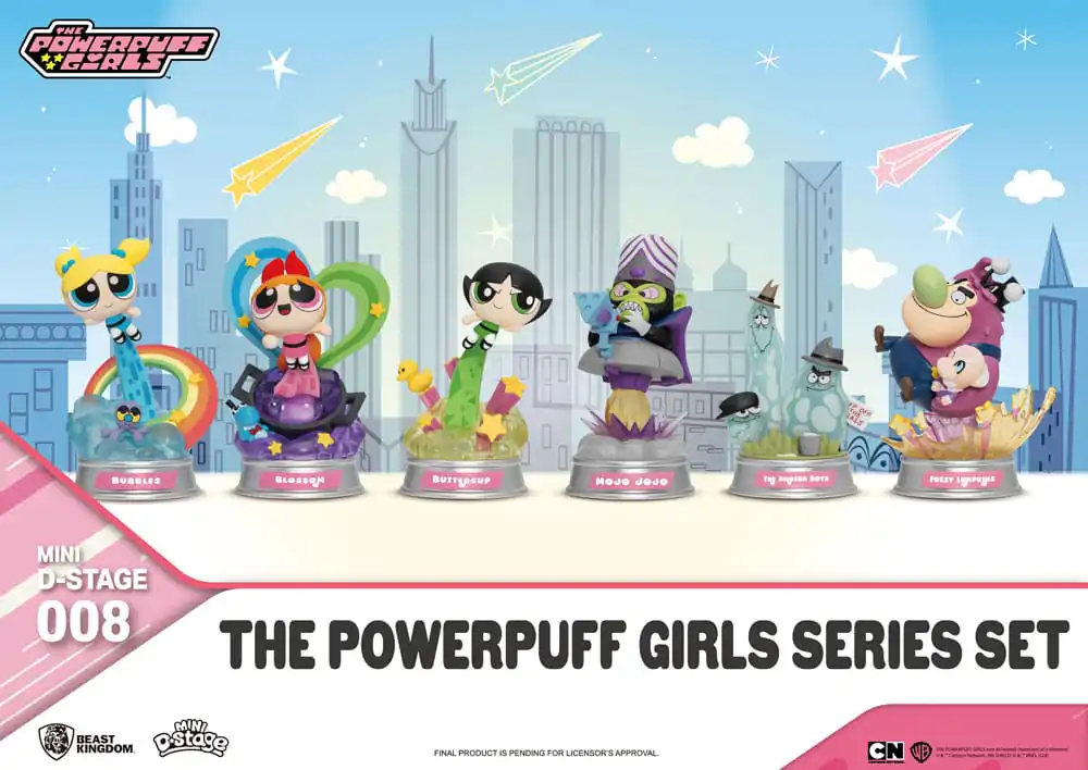 The Powerpuff Girls Mini Diorama Stage Statues The Powerpuff Girls Series Set 12 cm termékfotó