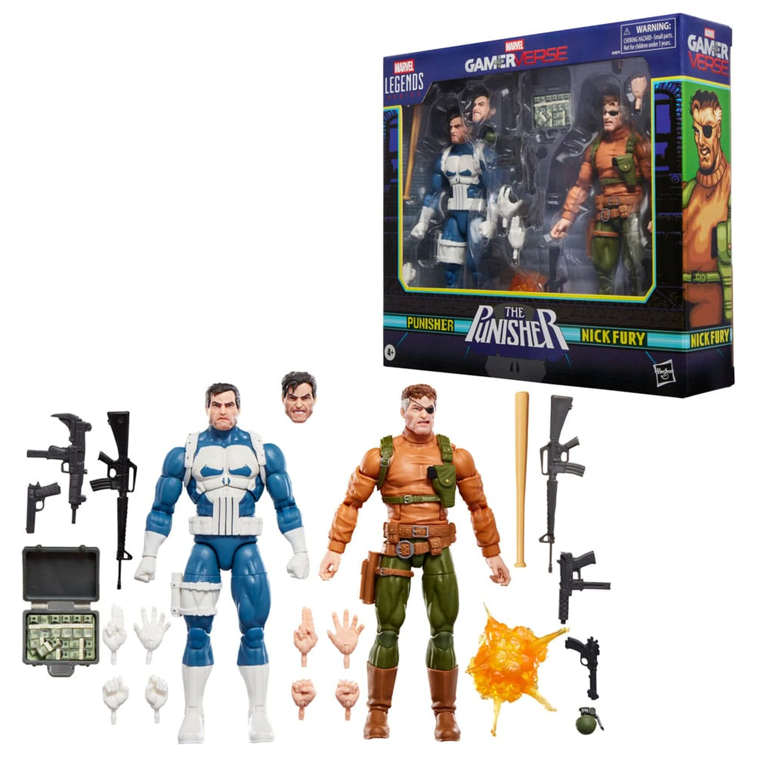 The Punisher Marvel Legends Gamerverse Action Figure 2-Pack Punisher & Nick Fury 15 cm product photo