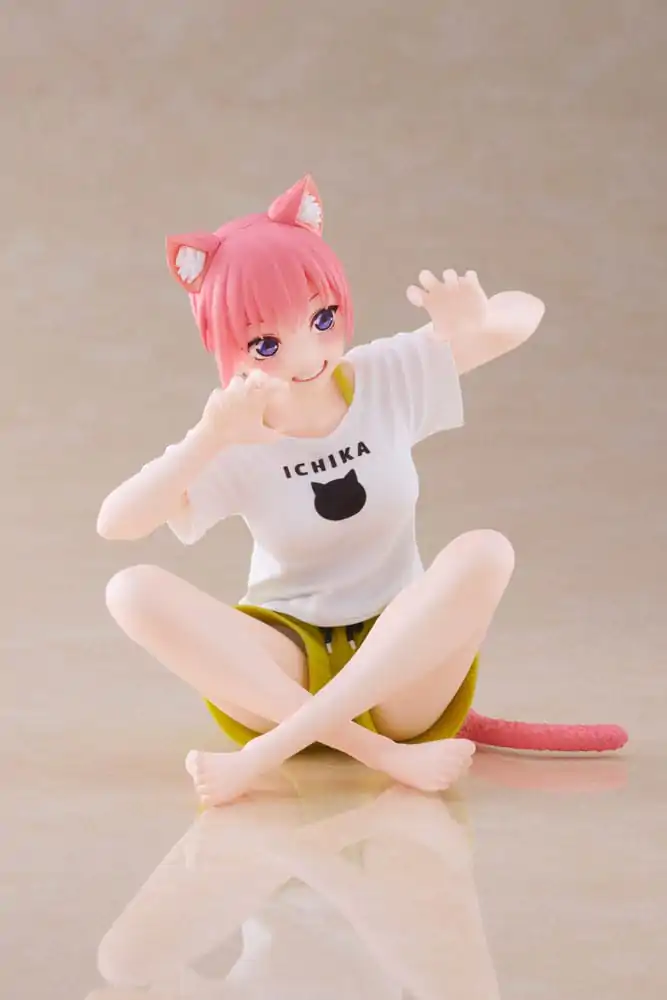 The Quintessential Quintuplets 2 PVC Statue Desktop Ichika Nakano Newley Written Cat Roomwear Ver. 13 cm product photo