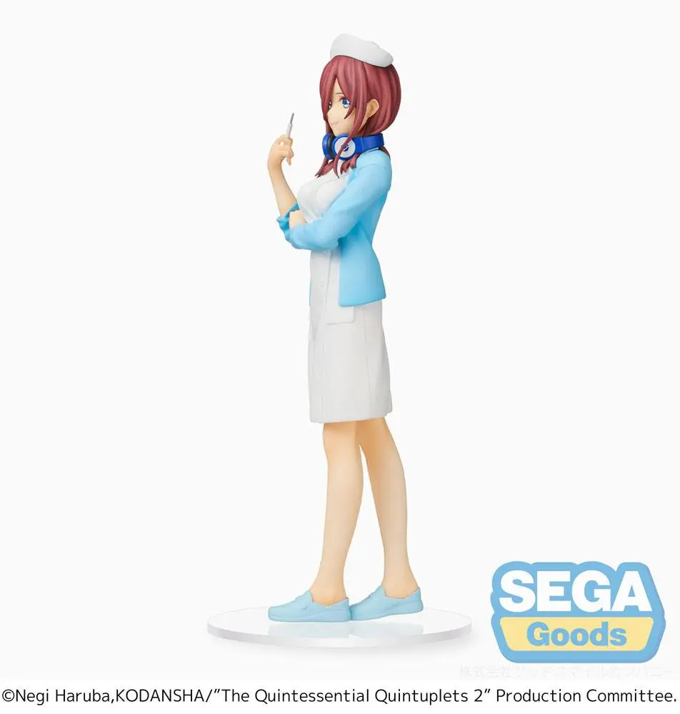 The Quintessential Quintuplets 2 SPM PVC Statue Miku Nakano Nurse Ver. 21 cm product photo