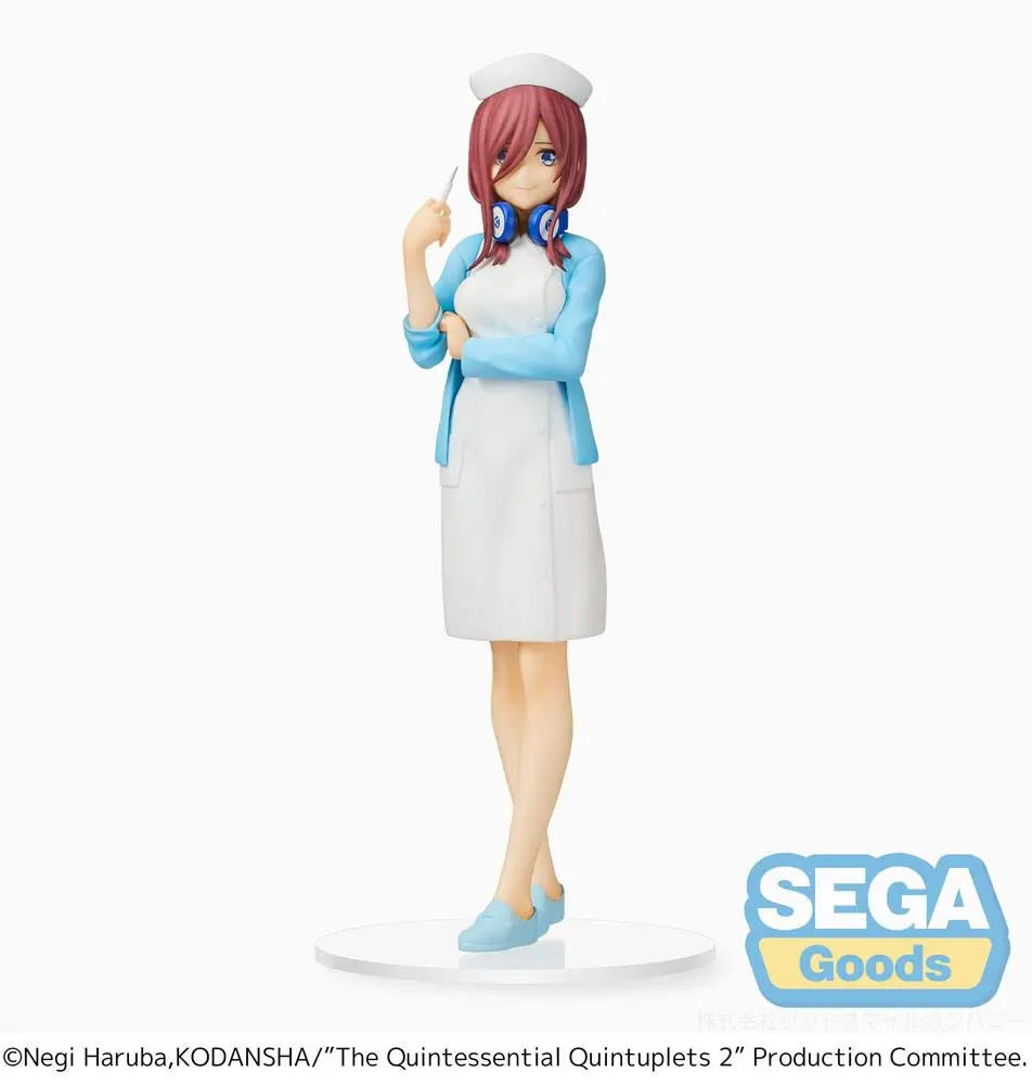 The Quintessential Quintuplets 2 SPM PVC Statue Miku Nakano Nurse Ver. 21 cm product photo