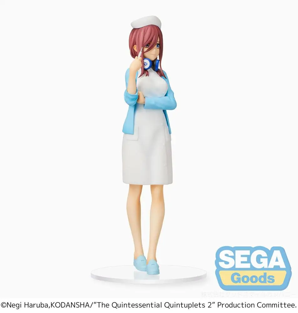 The Quintessential Quintuplets 2 SPM PVC Statue Miku Nakano Nurse Ver. 21 cm product photo