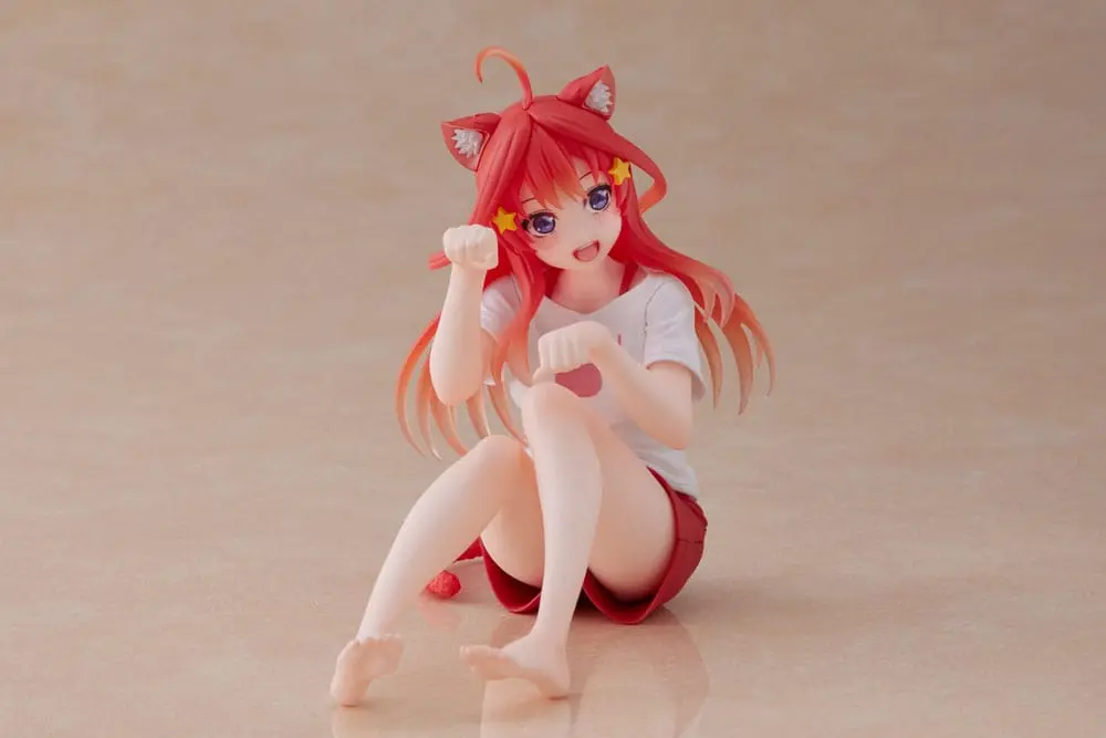 The Quintessential Quintuplets PVC Statue Desktop Itsuki Nakano Newley Written Cat Roomwear Ver. product photo