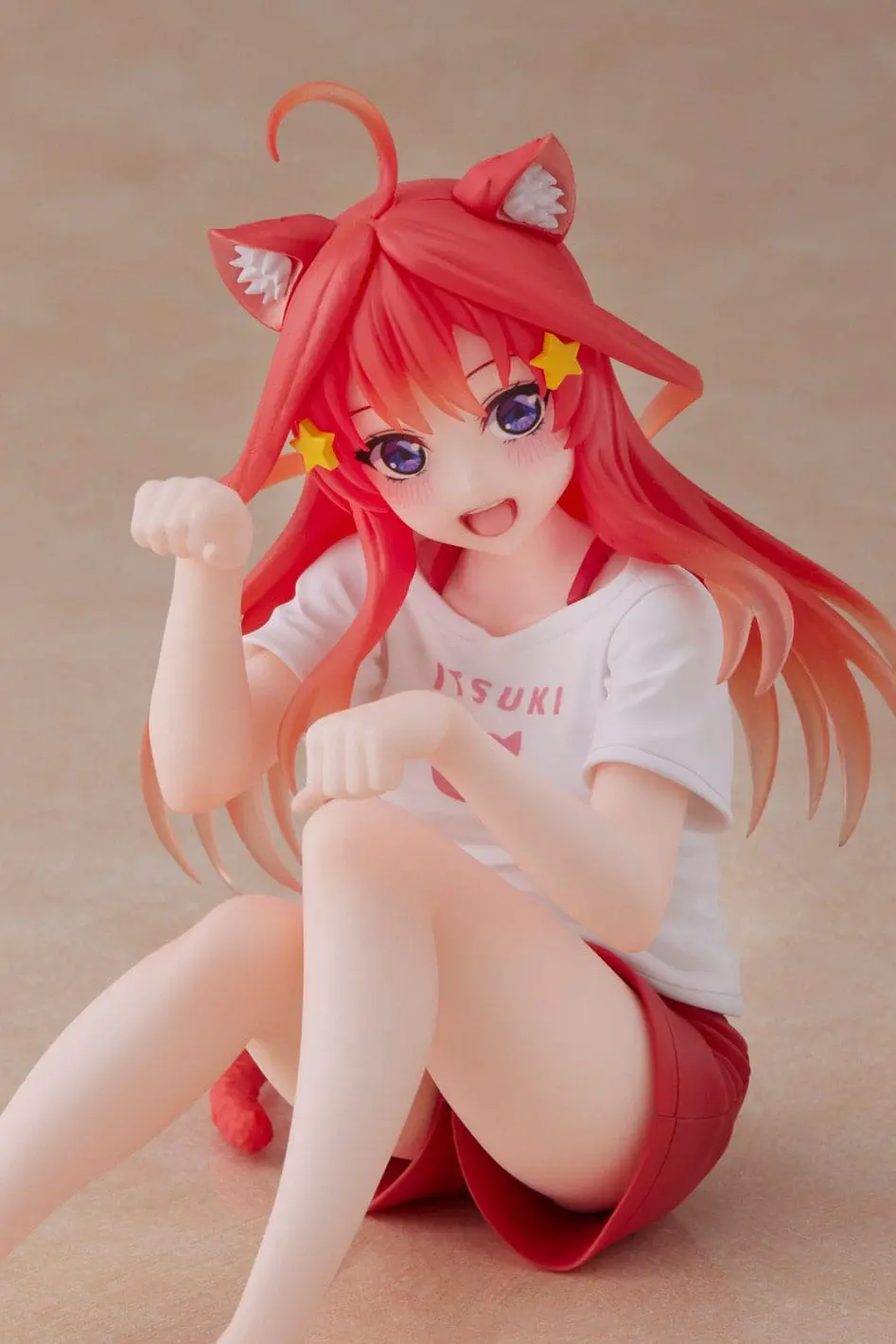 The Quintessential Quintuplets PVC Statue Desktop Itsuki Nakano Newley Written Cat Roomwear Ver. product photo