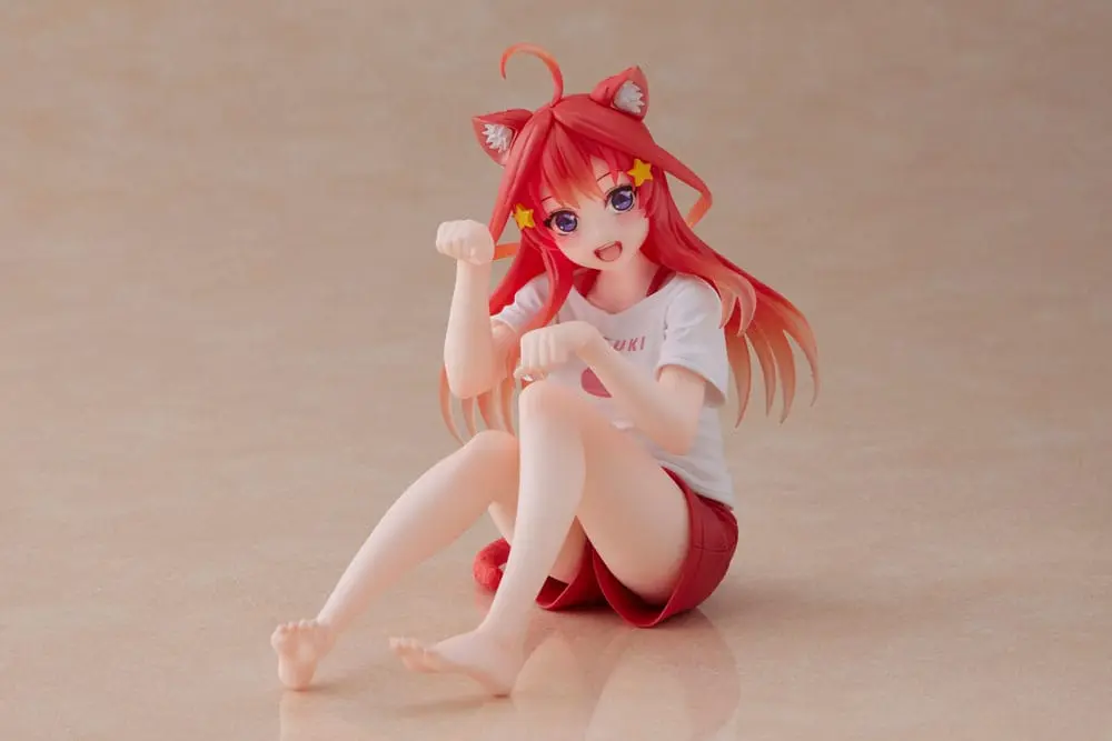 The Quintessential Quintuplets PVC Statue Desktop Itsuki Nakano Newley Written Cat Roomwear Ver. product photo