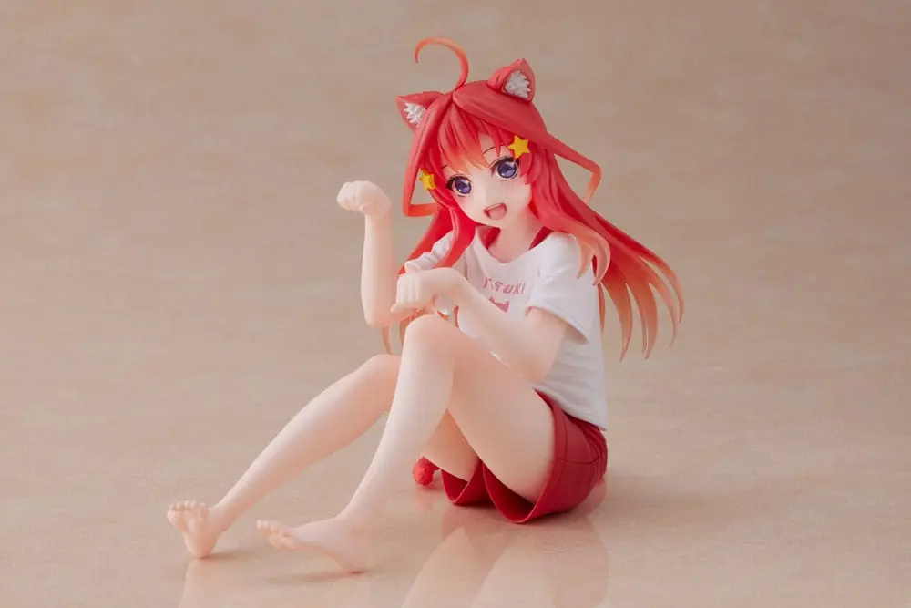 The Quintessential Quintuplets PVC Statue Desktop Itsuki Nakano Newley Written Cat Roomwear Ver. product photo