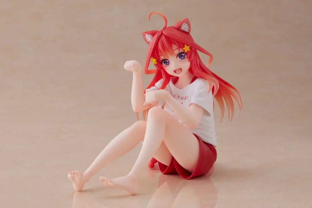 The Quintessential Quintuplets PVC Statue Desktop Itsuki Nakano Newley Written Cat Roomwear Ver. product photo