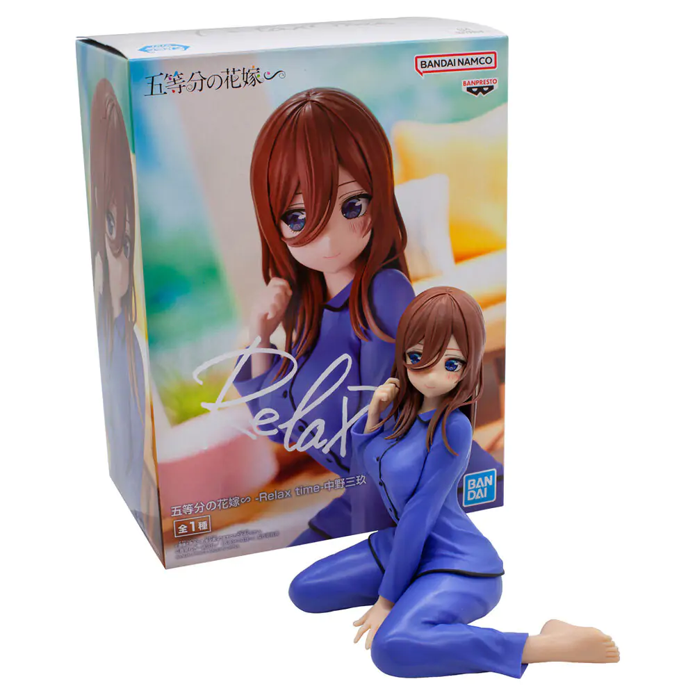 The Quintessential Quintuplets Miku Nakano Relax Time figure 12cm termékfotó