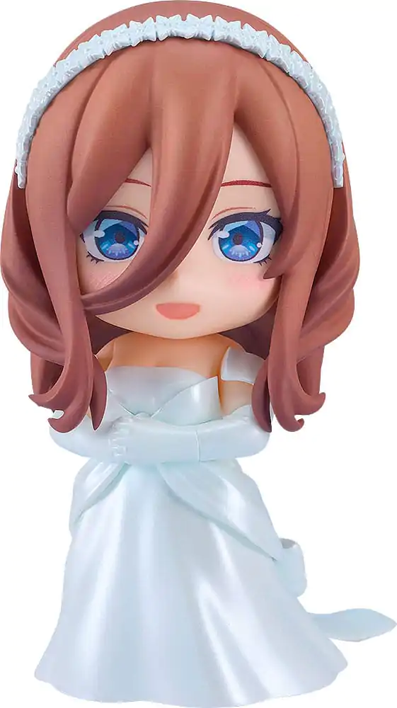 The Quintessential Quintuplets Nendoroid Action Figure Miku Nakano: Wedding Dress Ver. 10 cm product photo