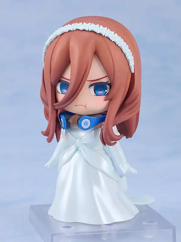 The Quintessential Quintuplets Nendoroid Action Figure Miku Nakano: Wedding Dress Ver. 10 cm product photo