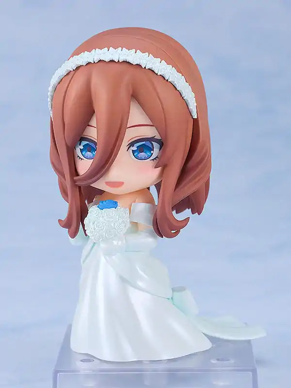 The Quintessential Quintuplets Nendoroid Action Figure Miku Nakano: Wedding Dress Ver. 10 cm product photo