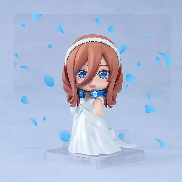 The Quintessential Quintuplets Nendoroid Action Figure Miku Nakano: Wedding Dress Ver. 10 cm product photo