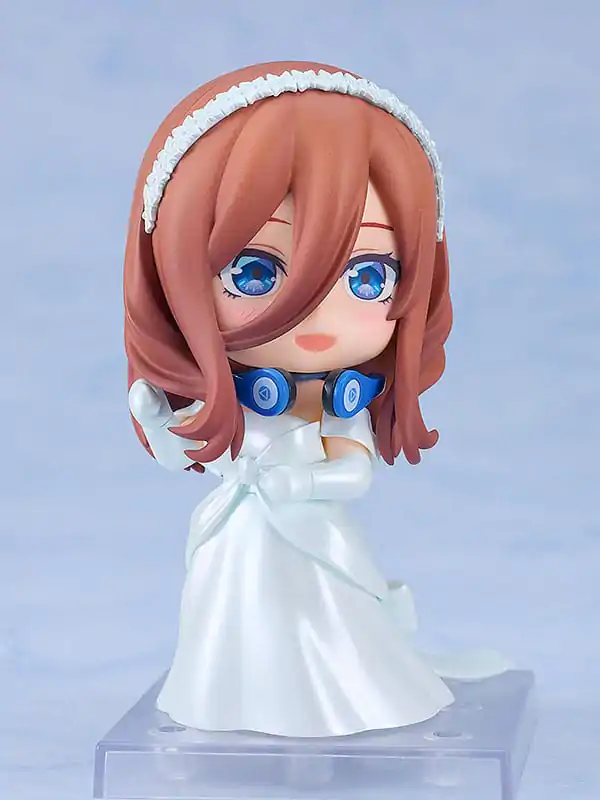 The Quintessential Quintuplets Nendoroid Action Figure Miku Nakano: Wedding Dress Ver. 10 cm product photo