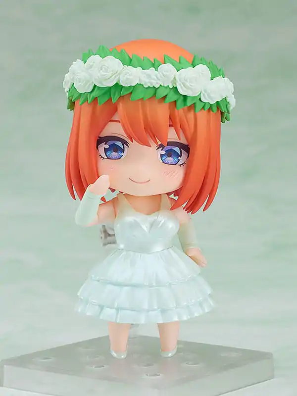 The Quintessential Quintuplets Nendoroid Action Figure Yotsuba Nakano: Wedding Dress Ver. 10 cm termékfotó