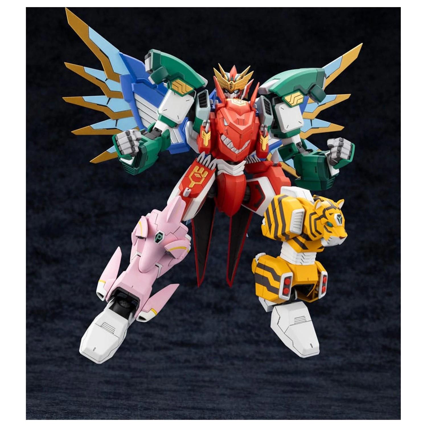 The Red Ranger Becomes an Adventurer in Another World Plastic Model Kit Maximum Kizuna Kaiser 17 cm   product photo