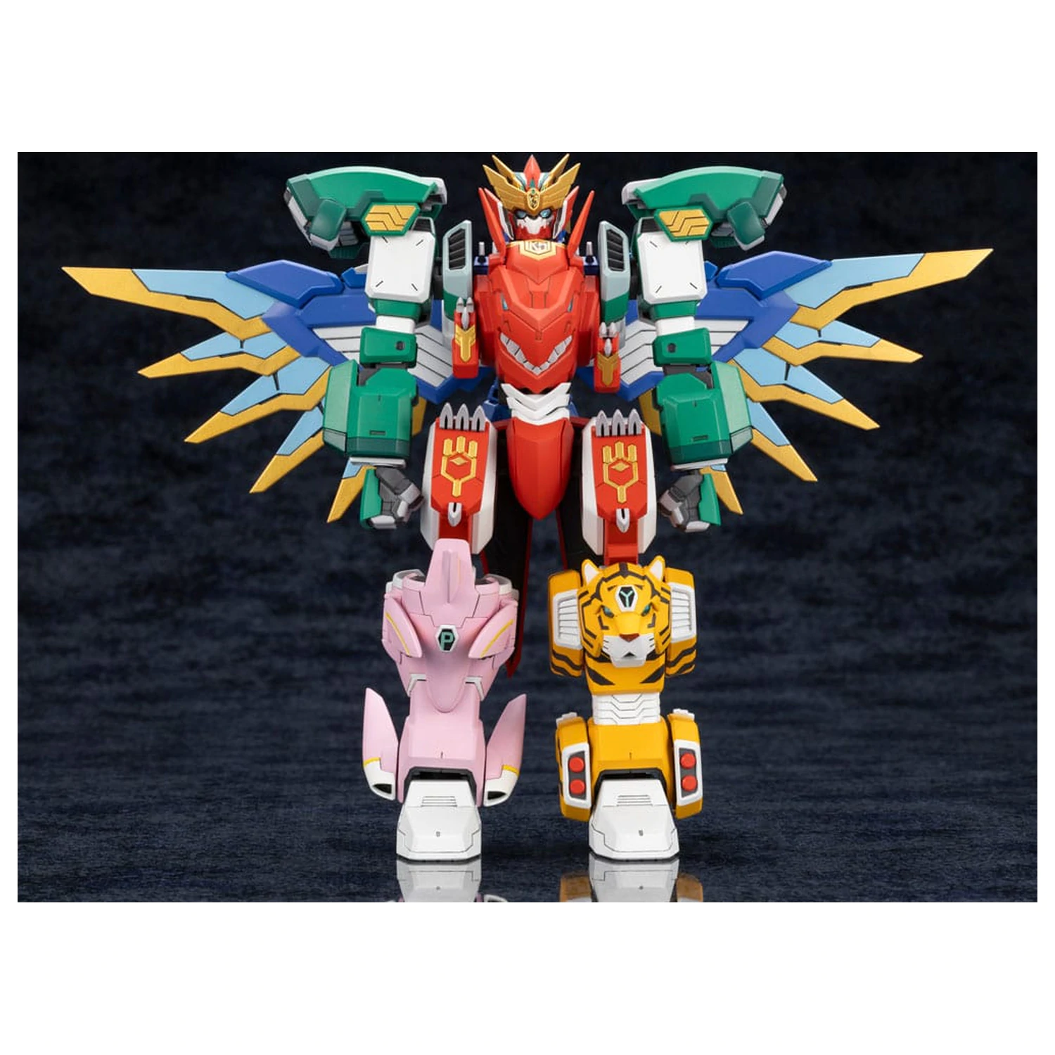 The Red Ranger Becomes an Adventurer in Another World Plastic Model Kit Maximum Kizuna Kaiser 17 cm   product photo