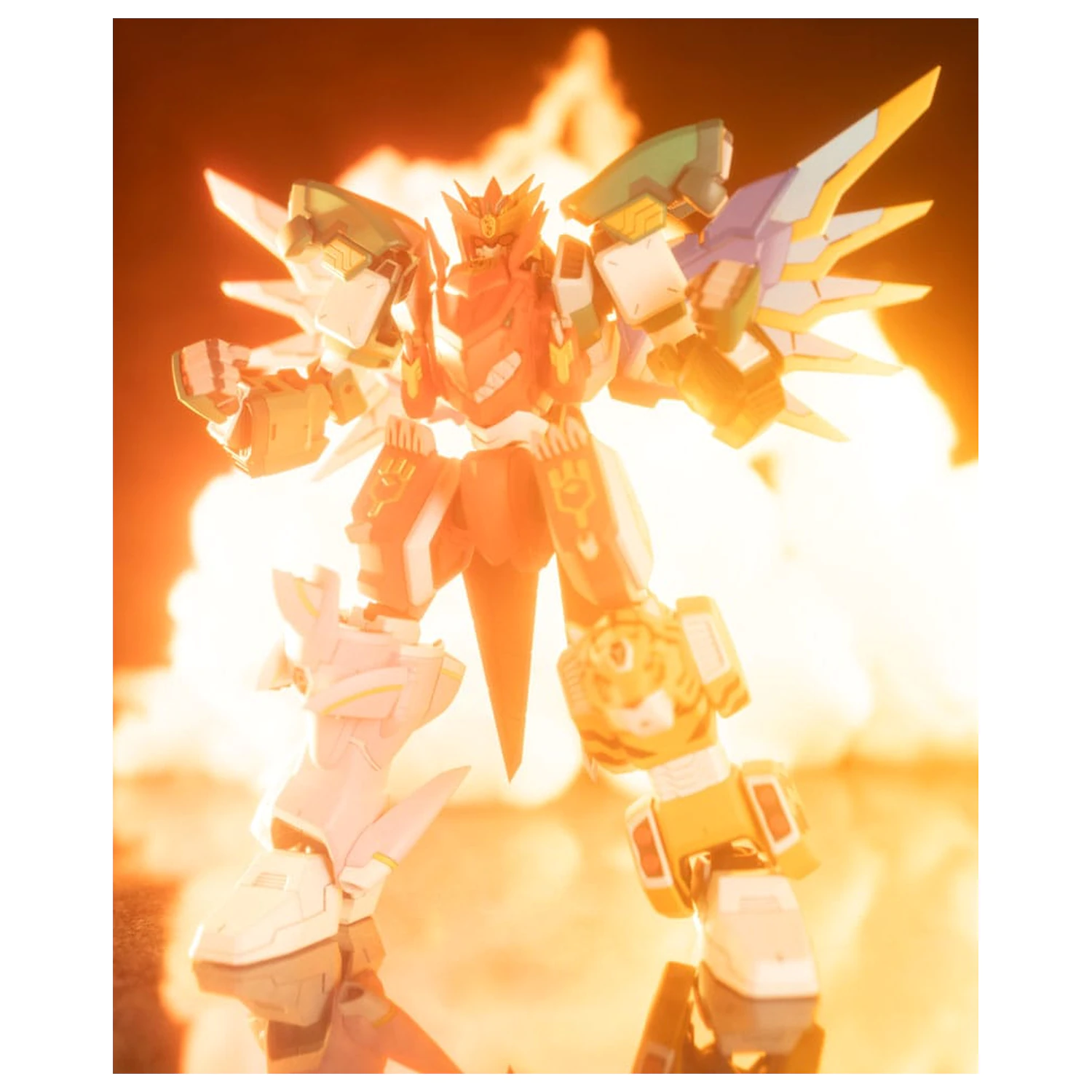 The Red Ranger Becomes an Adventurer in Another World Plastic Model Kit Maximum Kizuna Kaiser 17 cm   product photo