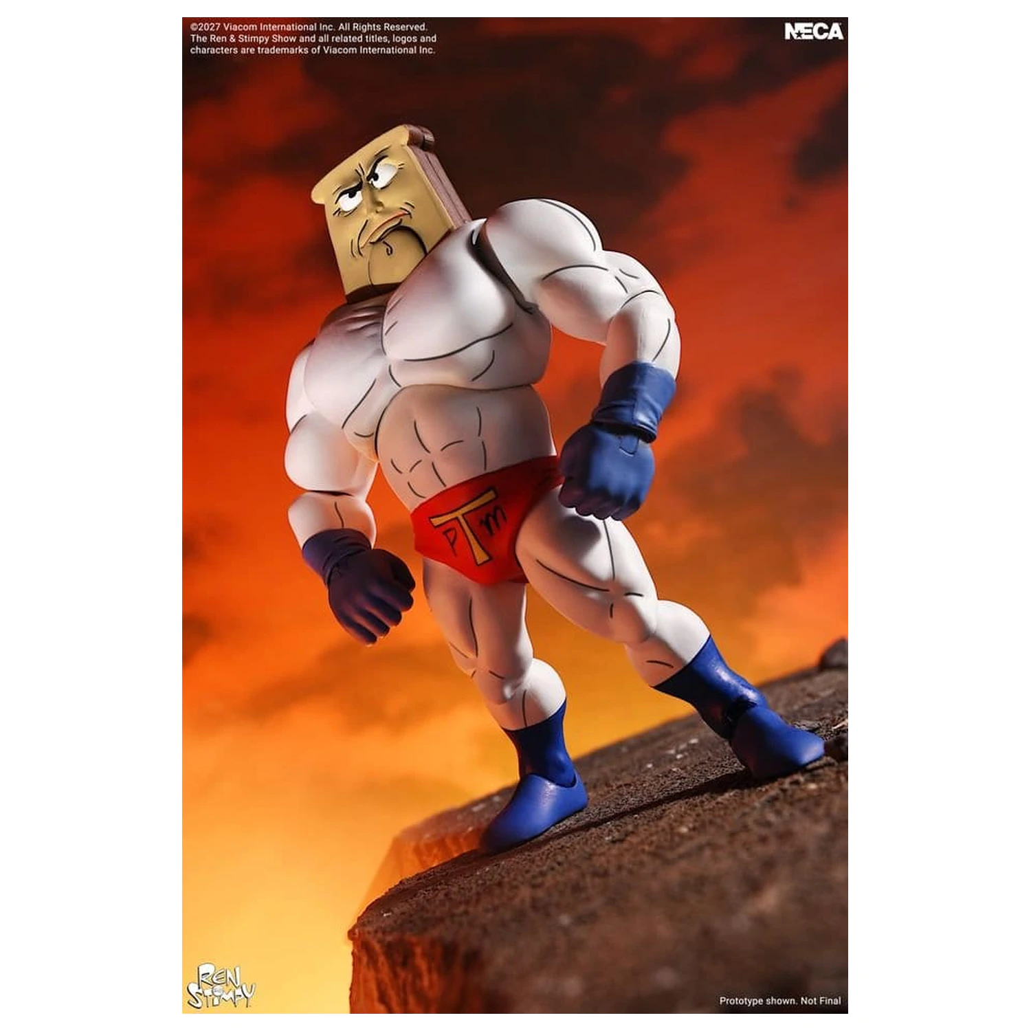 The Ren & Stimpy Show Action Figure Ultimate Powdered Toast Man 18 cm product photo