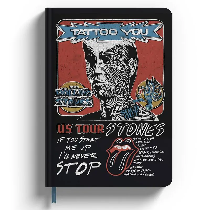 The Rolling Stones A5 premium notebook product photo