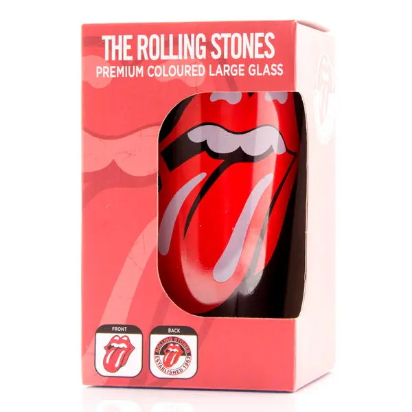 The Rolling Stones Logo coloured glass product photo