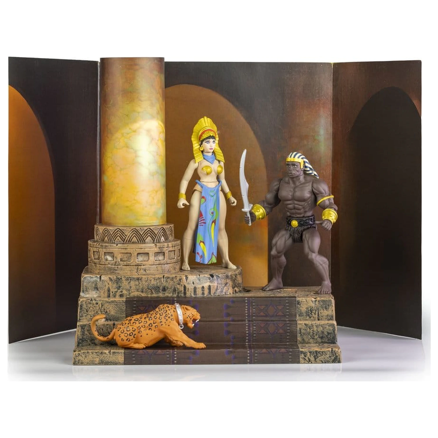 The Savage World of Frazetta Action Figure Set Egyptian Queen & The Guard (Museum Edition) 14 cm product photo