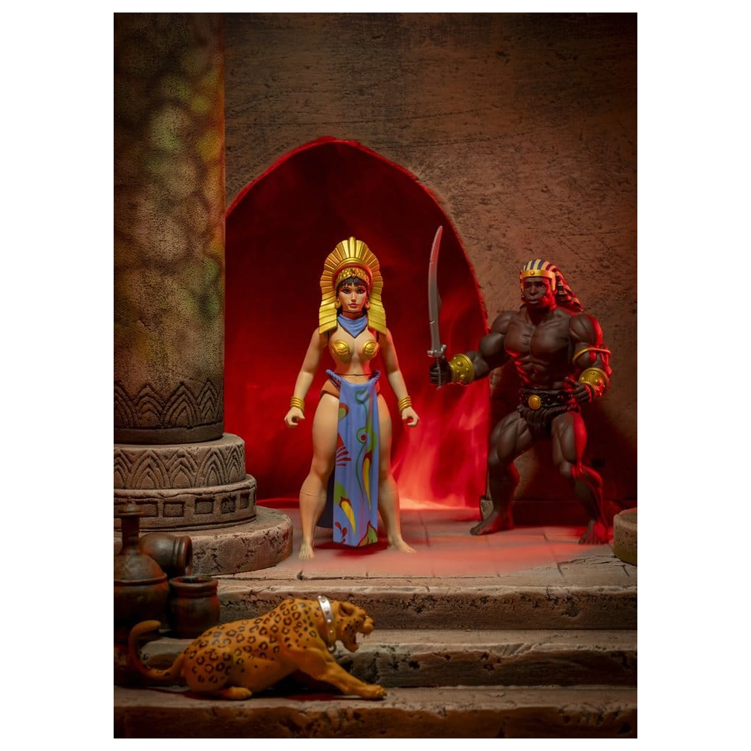 The Savage World of Frazetta Action Figure Set Egyptian Queen & The Guard (Museum Edition) 14 cm product photo