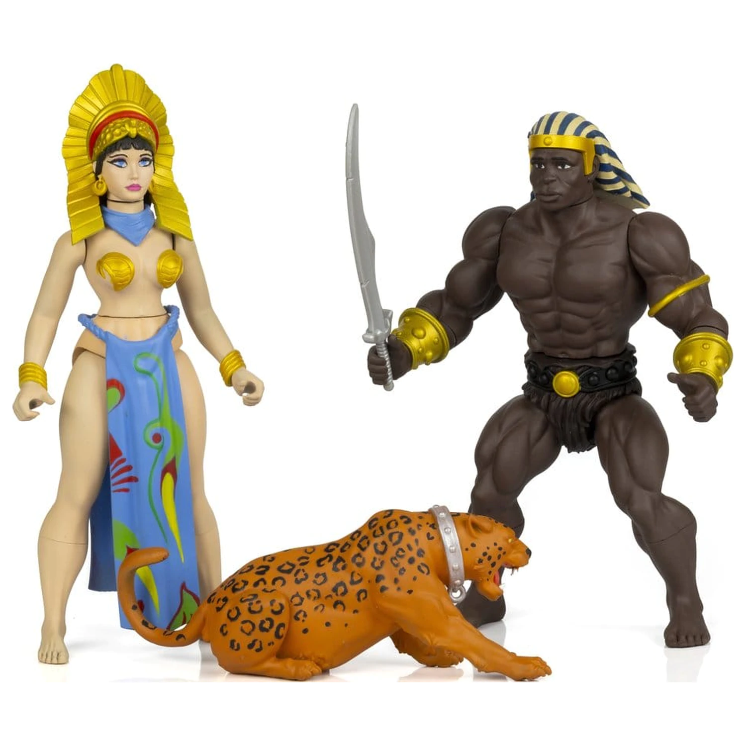 The Savage World of Frazetta Action Figure Set Egyptian Queen & The Guard (Museum Edition) 14 cm product photo