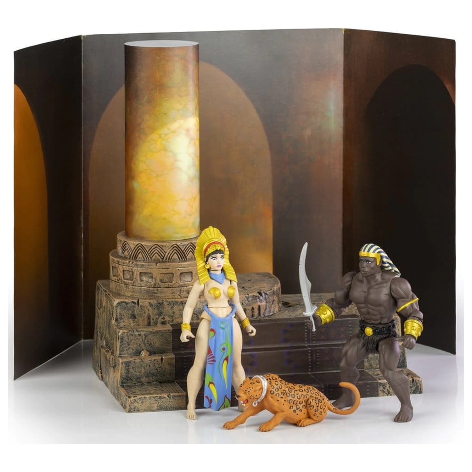 The Savage World of Frazetta Action Figure Set Egyptian Queen & The Guard (Museum Edition) 14 cm product photo