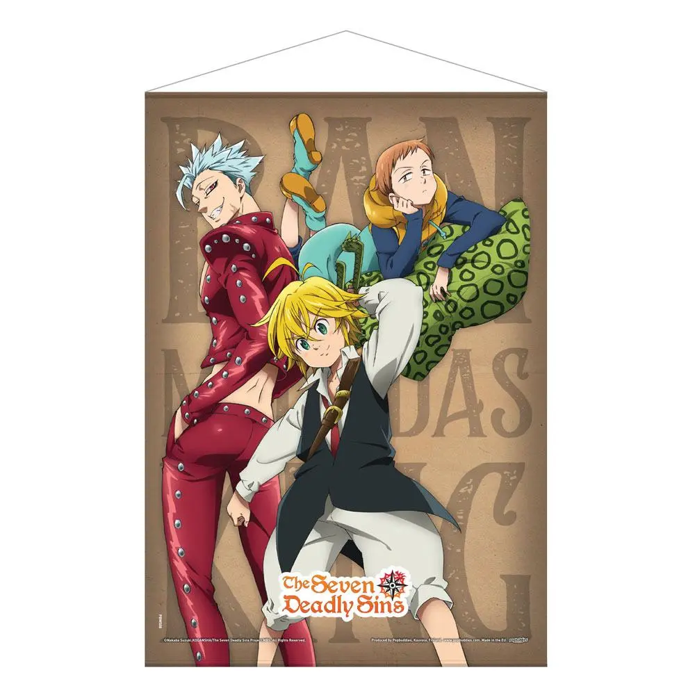 The Seven Deadly Sins Wallscroll Ban, Meliodas &amp; King 50 x 70 cm product photo