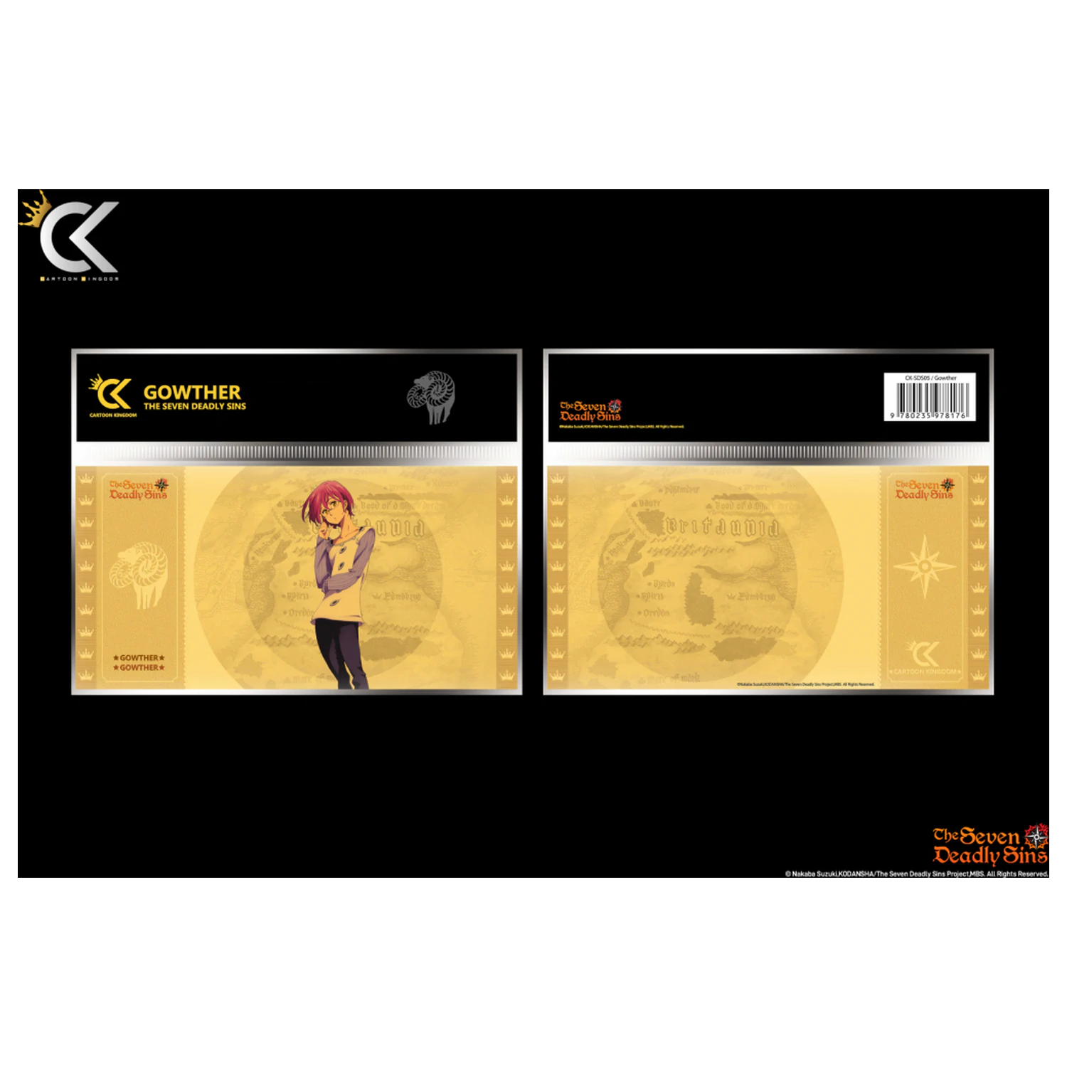 The Seven Deadly Sins Gowther Golden Ticket product photo