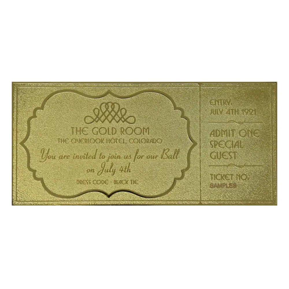 The Shining Replica Gyrosphere Collectible Ticket (gold plated) product photo