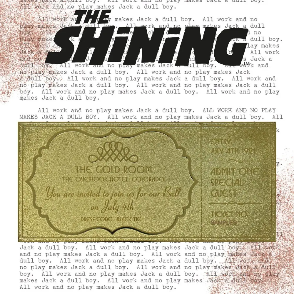 The Shining Replica Gyrosphere Collectible Ticket (gold plated) product photo