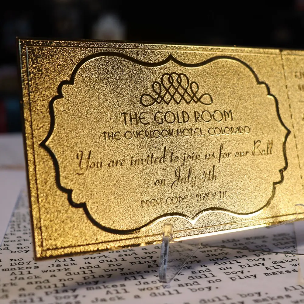 The Shining Replica Gyrosphere Collectible Ticket (gold plated) product photo