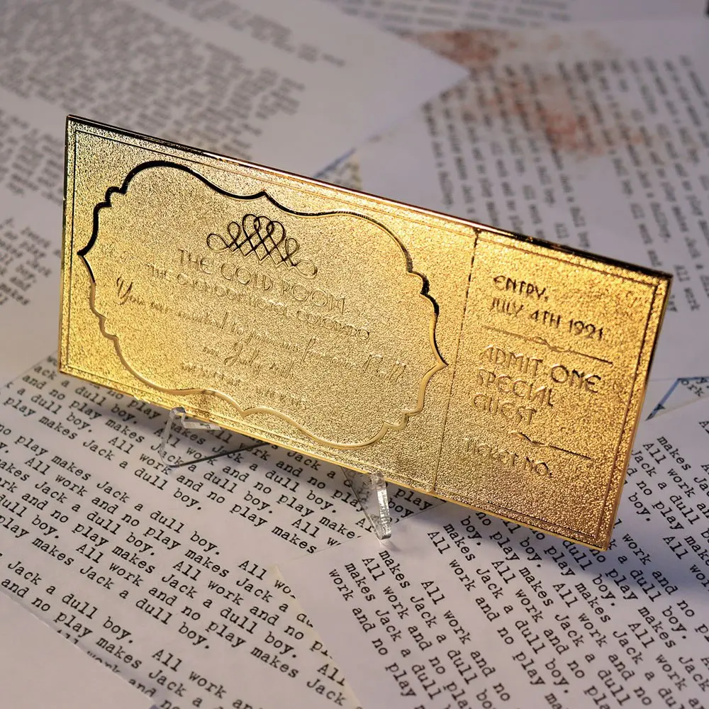 The Shining Replica Gyrosphere Collectible Ticket (gold plated) product photo