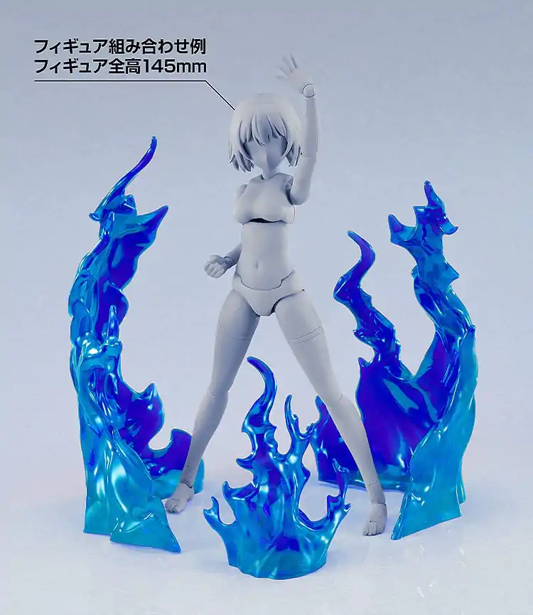 The Simple Effect Parts for Figures Flames: Blue product photo
