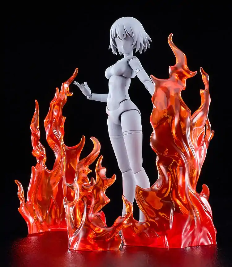 The Simple Effect Parts for Figures Flames: Red  product photo