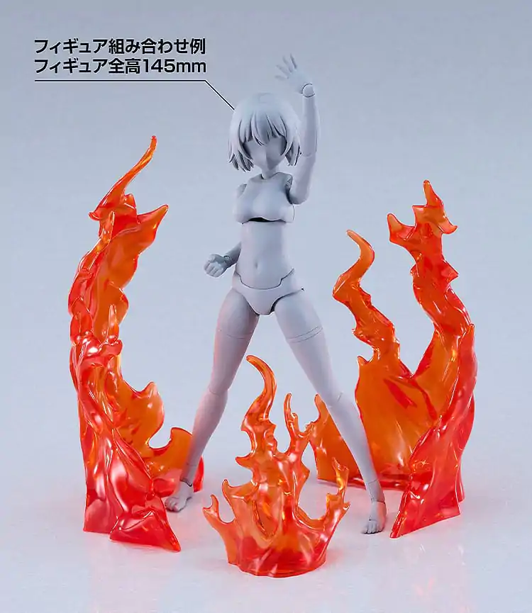 The Simple Effect Parts for Figures Flames: Red  product photo