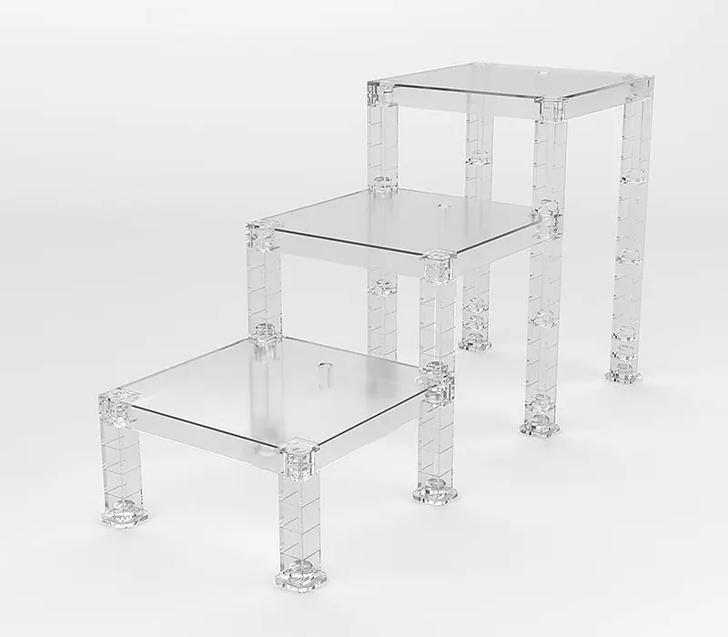 The Simple Stand for Figures &amp; Models 3-Pack Build-On Type (Translucent) product photo