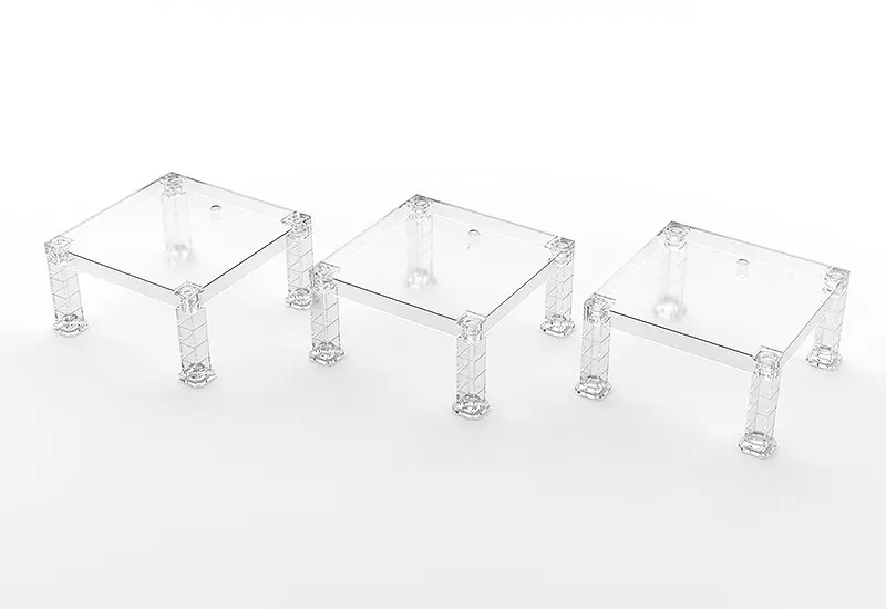 The Simple Stand for Figures &amp; Models 3-Pack Build-On Type (Translucent) product photo
