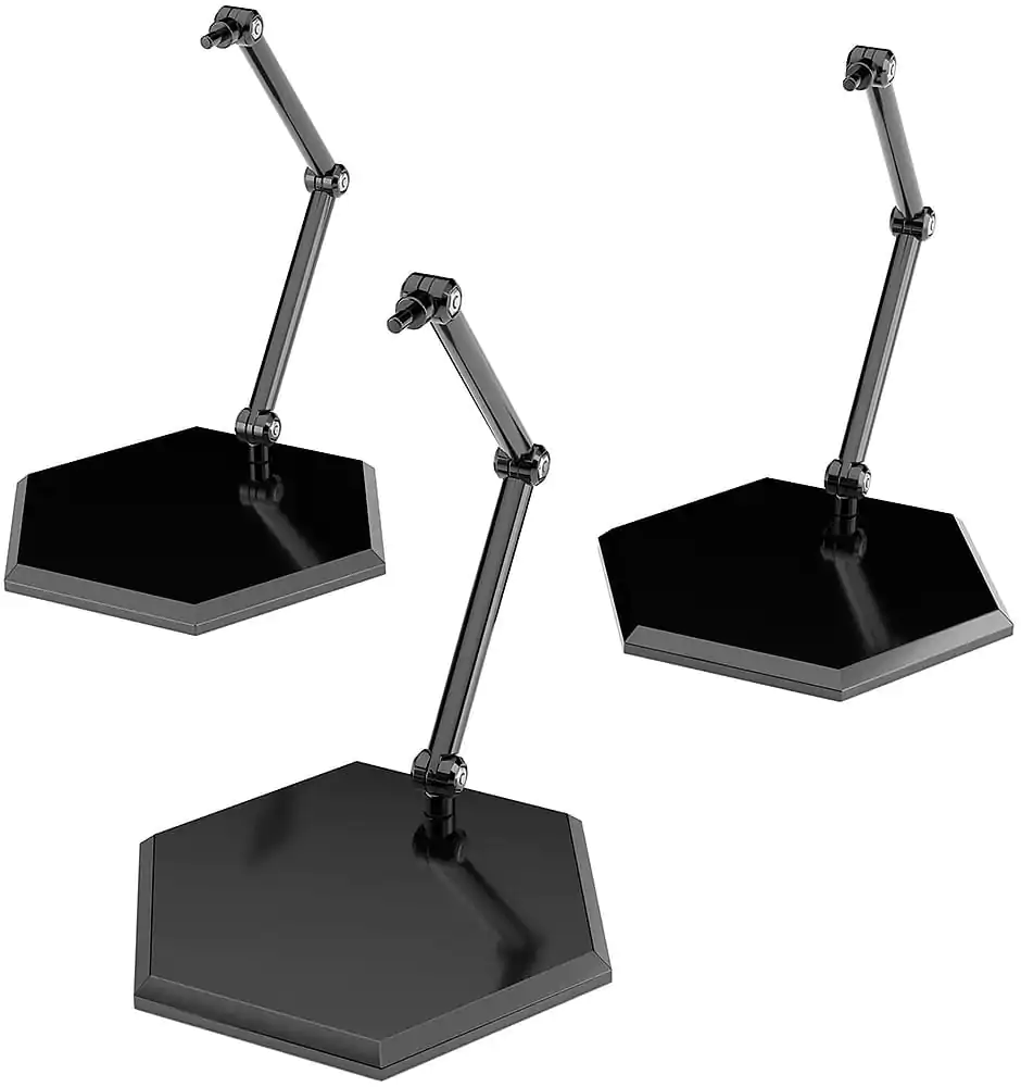 The Simple Stand Mini Nendoroid More for Mini Figures & Models Black Hex Type 3-Pack  product photo