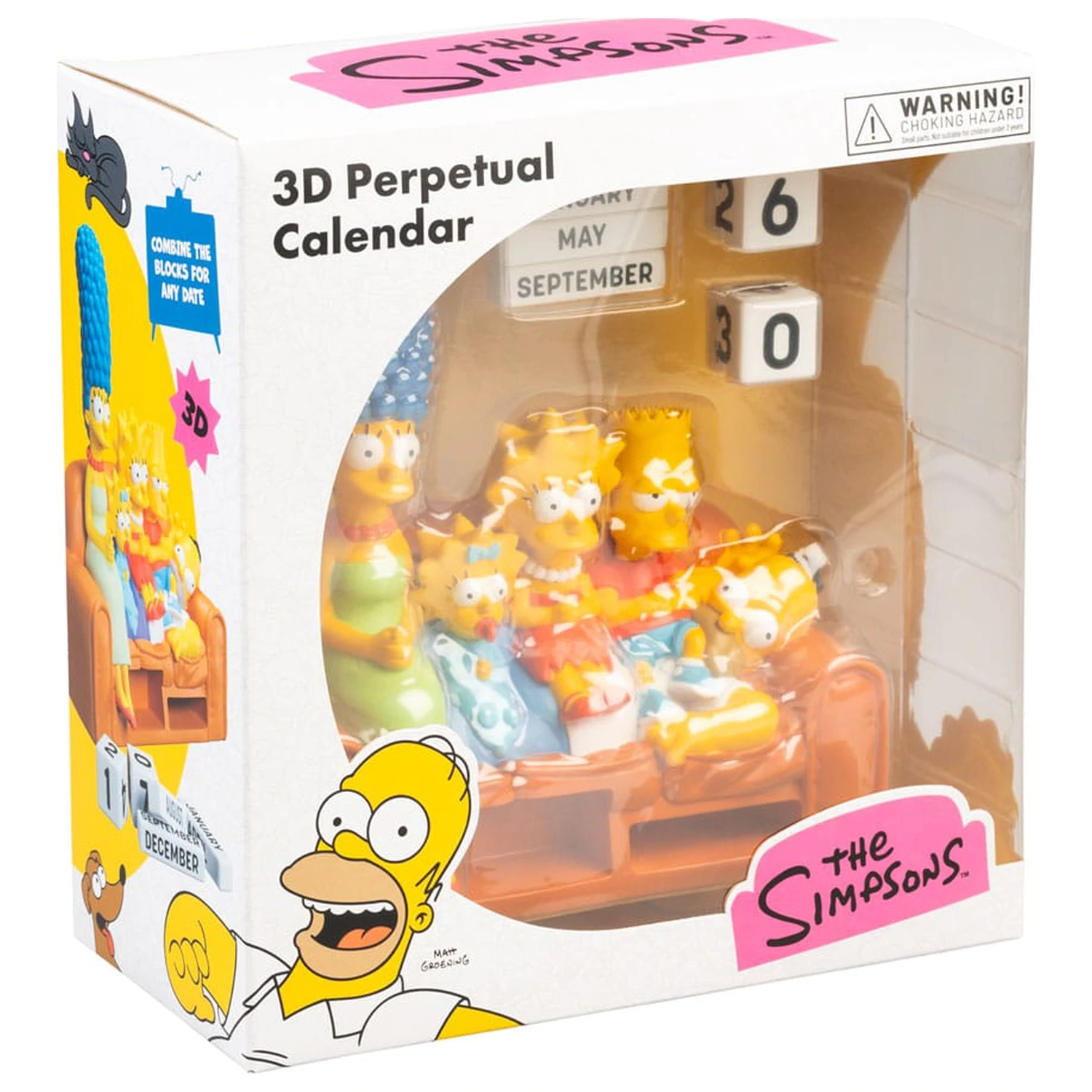 The Simpsons 3D perpetual calendar product photo