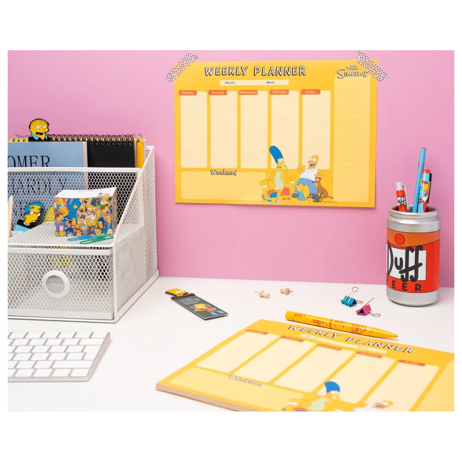 The Simpsons Weekly Planner A4 product photo